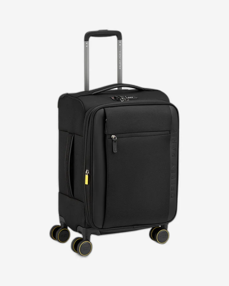 DELSEY Paris montmartre 3.0, 55 cm 4 double wheeled expandable cabin trolley case - black